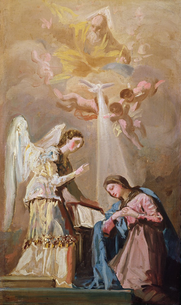 A Anunciação (óleo) de Francisco de Goya