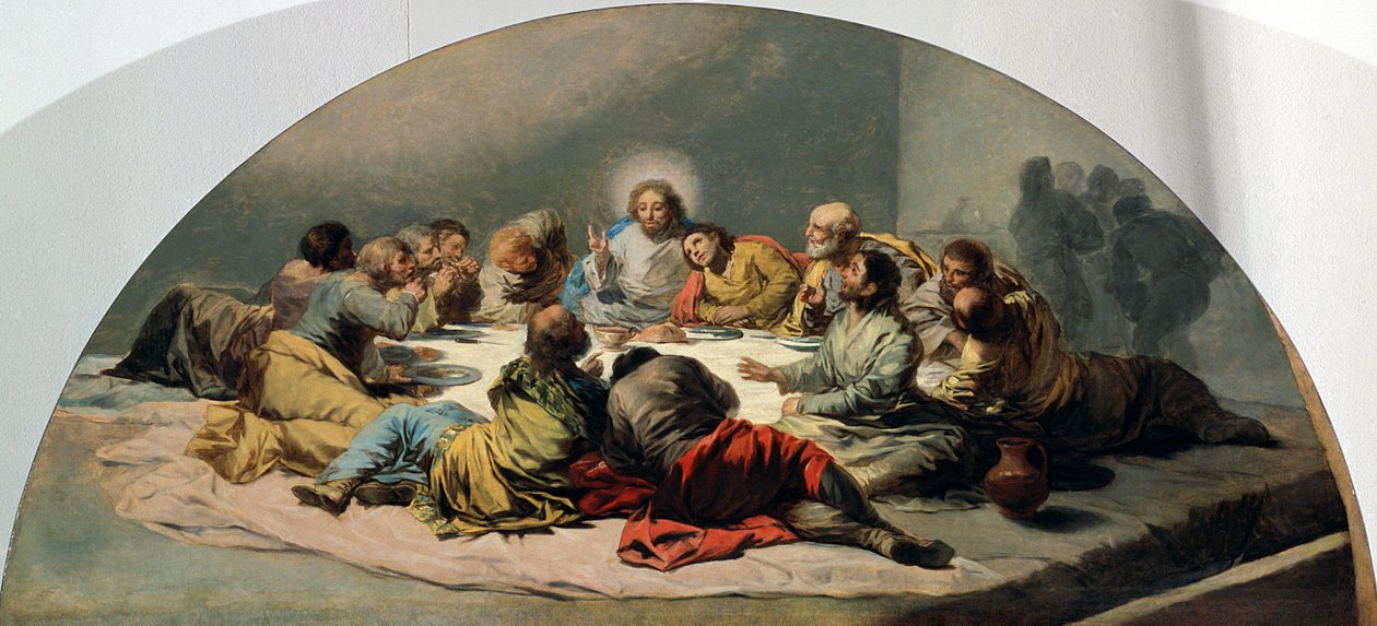A Última Ceia, 1796-97 de Francisco de Goya