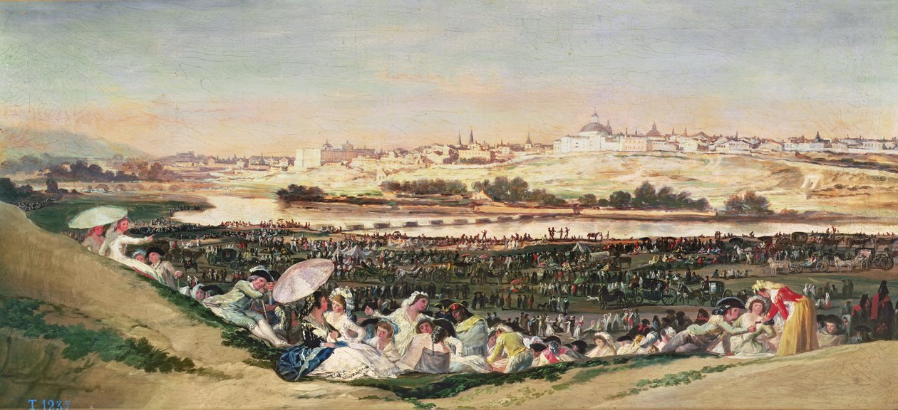 O Prado em San Isidro, 1788 de Francisco de Goya