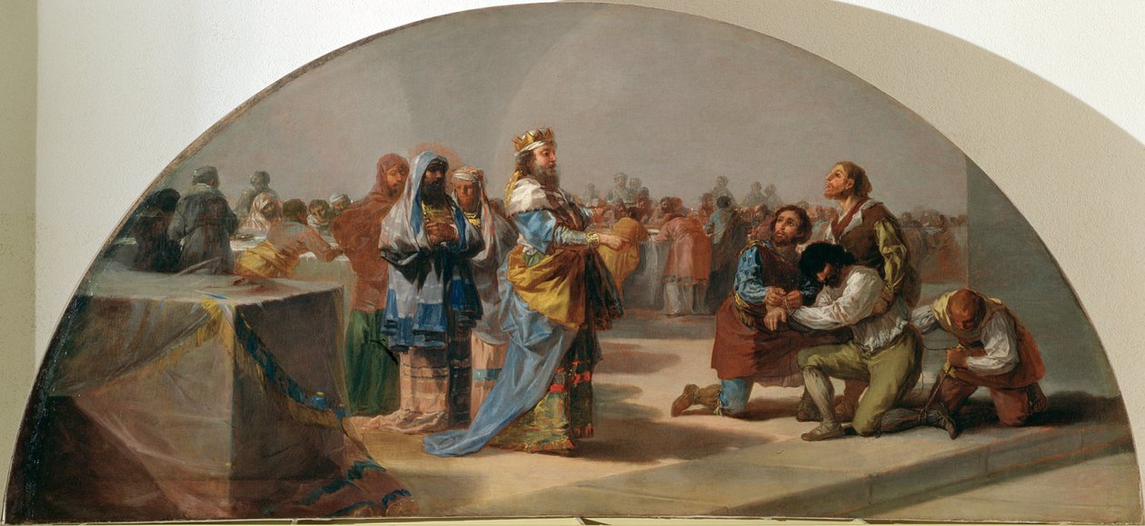 A parábola dos convidados no casamento do filho do rei, 1796-97 de Francisco de Goya