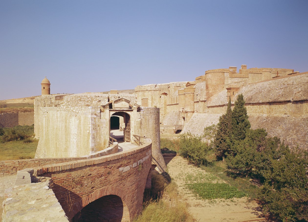 Entrada para o Fort de Salses, construído 1497-1504 de Francisco Ramirez
