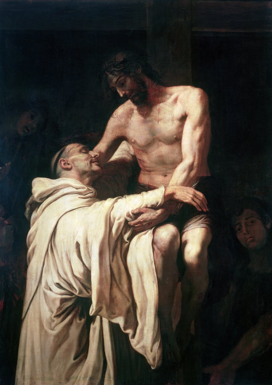 Cristo abraçando St. Bernard de Francisco Ribalta