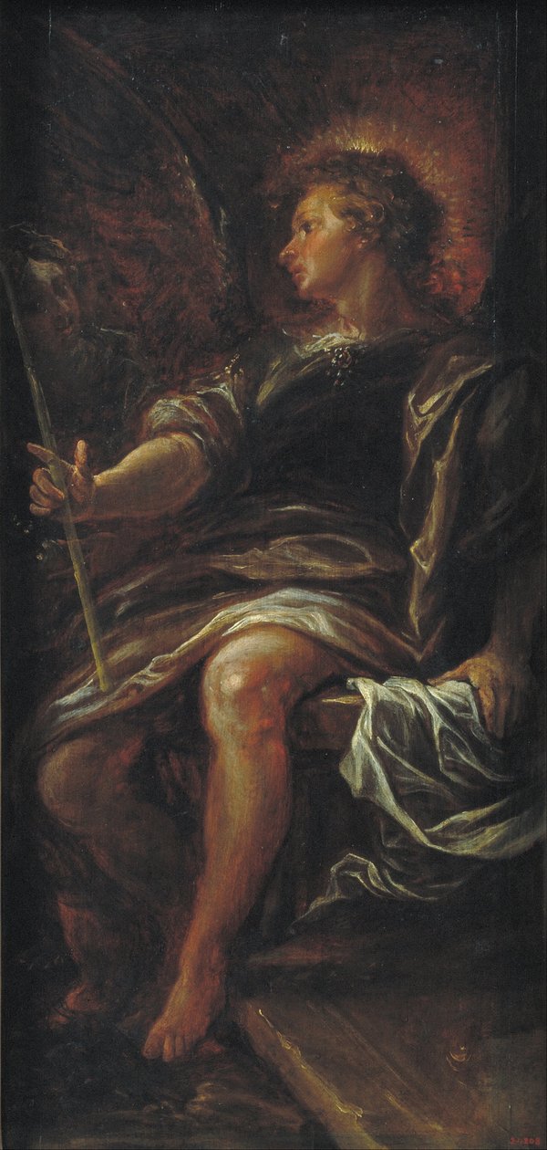 O anjo antes da sepultura de Francisco Rizi