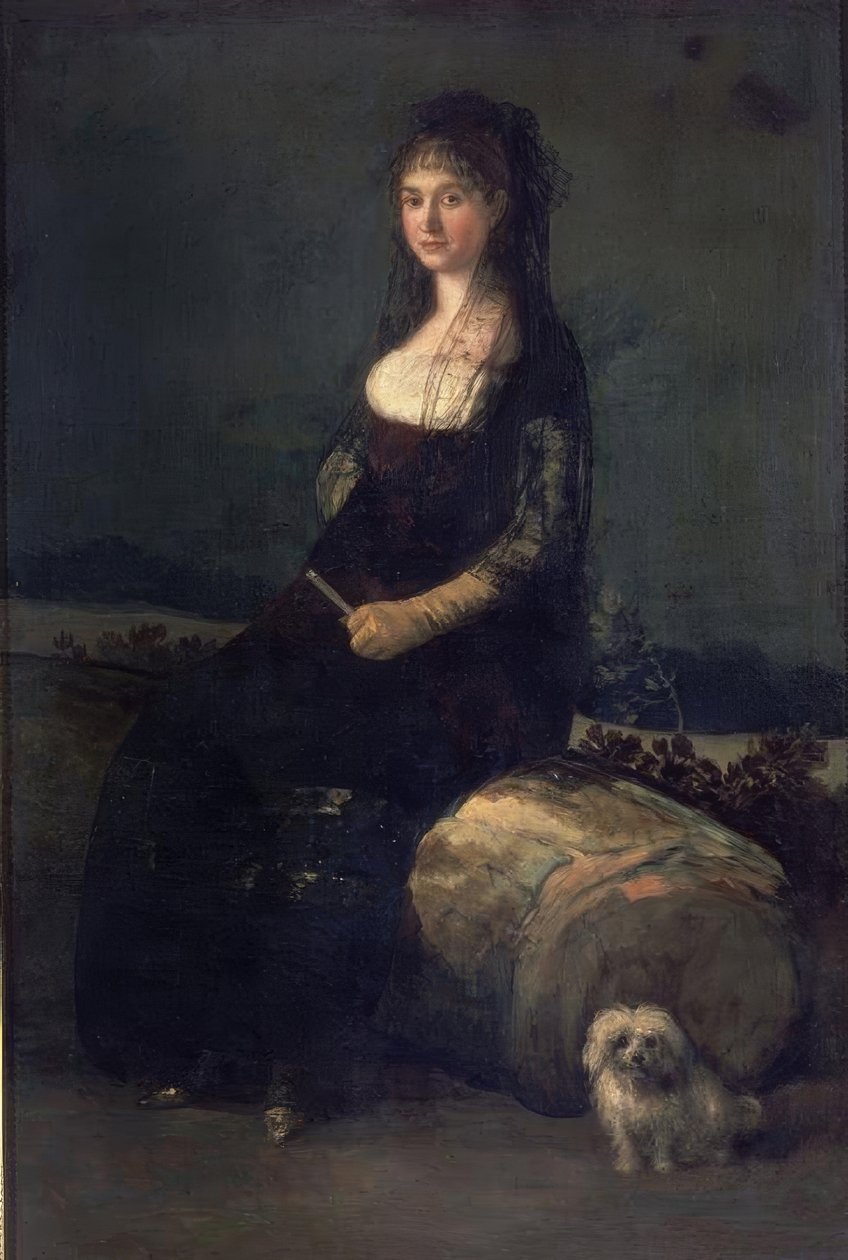 Escola de espanhol Joaquina Padlock. Valência, Museu de Belas Artes - Escola Pious V. Künstler: FRANCISCO DE GOYA. Lage: MUSEU DA FACULDADE DE ARTES PIO V, VALENÇA, ESPANHA de Francisco de Goya