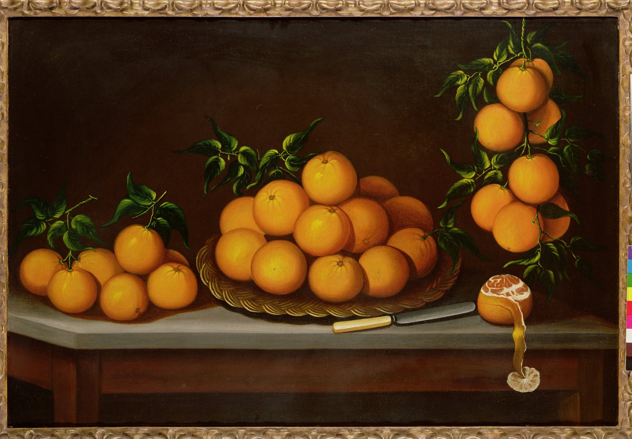 Ainda vida com laranjas, 1679 de Francisco de Vargas