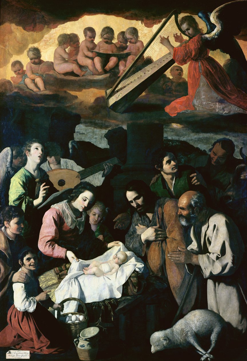 Adoração dos Pastores, 1638 (ver 54174 para detalhes) de Francisco de Zurbaran