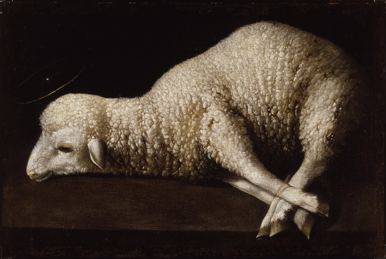 Cordeiro de Deus, c.1635-40 de Francisco de Zurbaran