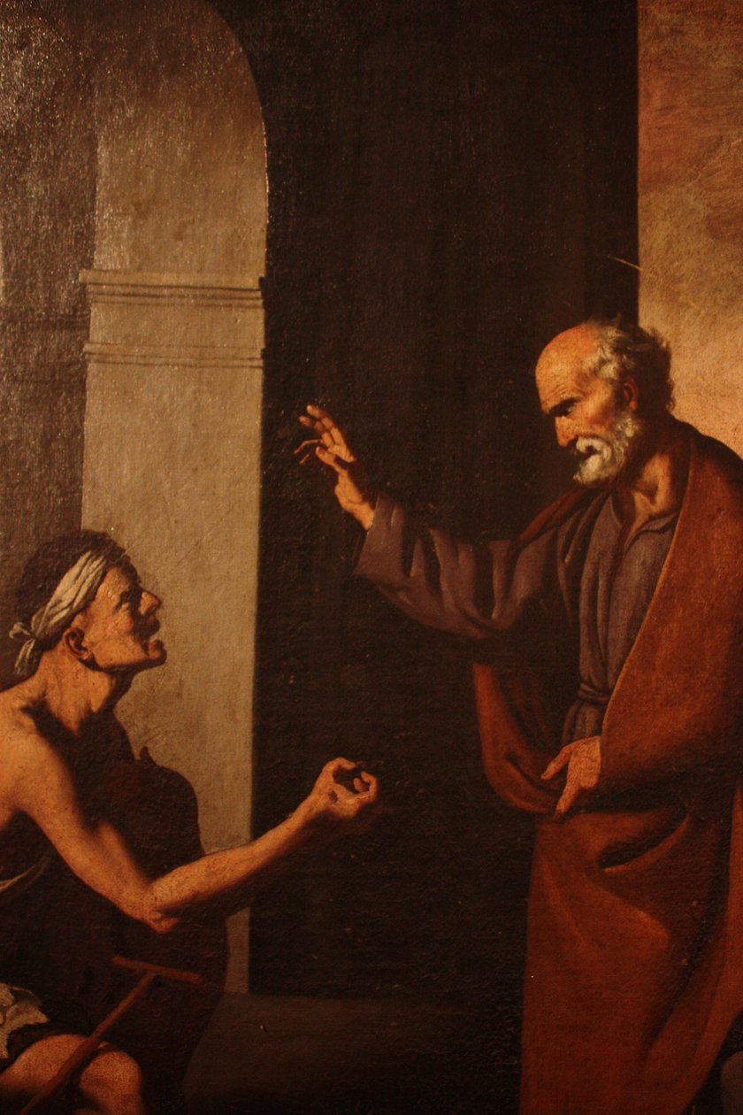 San Pedro curando o paralítico de Francisco de Zurbaran