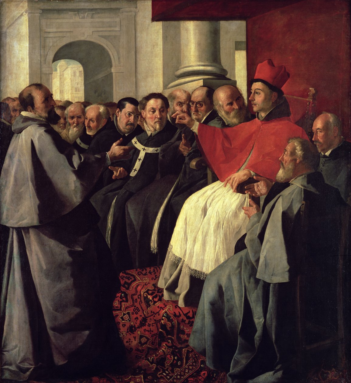 São Boaventura (1221-74) no Conselho de Lyon em 1274, 1627 de Francisco de Zurbaran