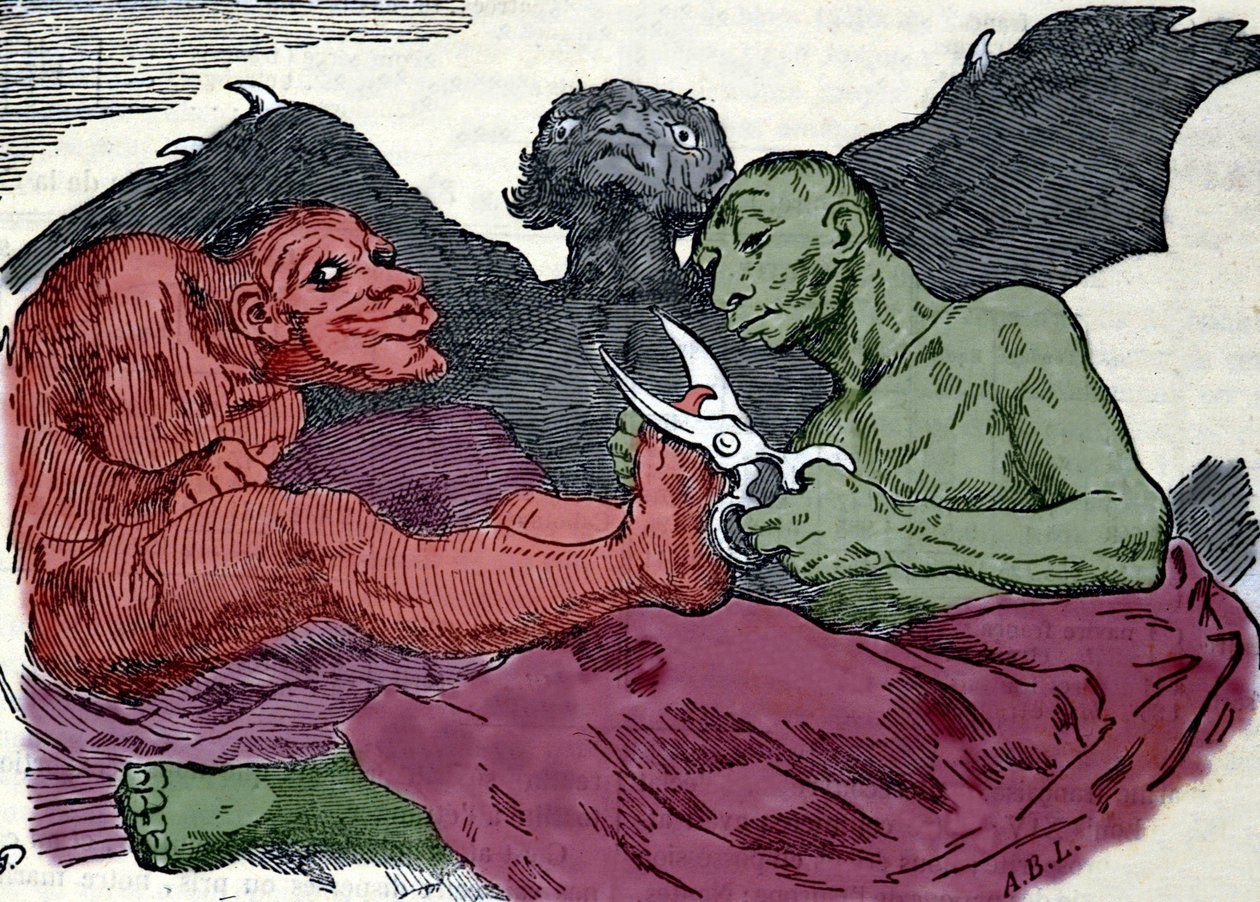 Eles fazem a sua casa de banho: gravura de Francisco Goya y Lucientes (1746-1826) feita por volta de 1820. de Francisco (after) Goya y Lucientes