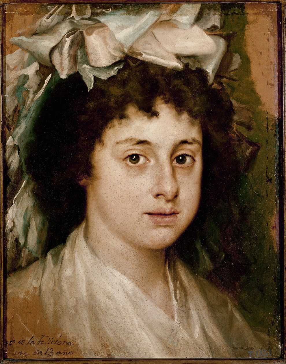 Retrato de Feliciana, aos 13 anos de idade (óleo sobre tela, c.1787) de Francisco Bayeu y Subias