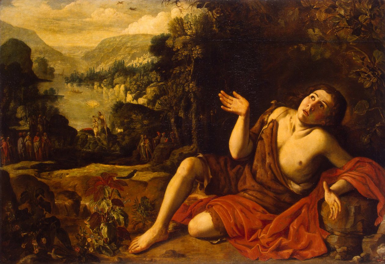 São João Batista no deserto, 1630 de Francisco Collantes