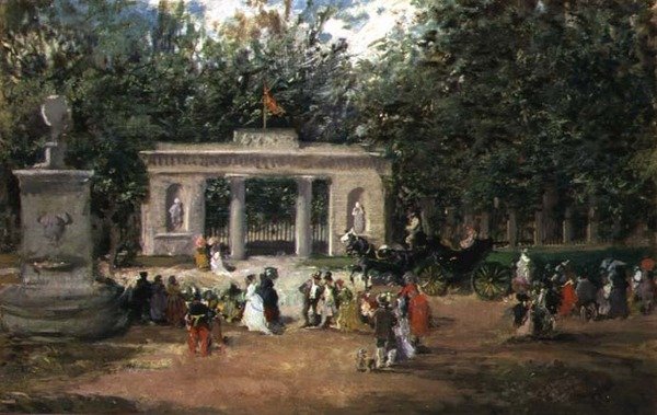 A Porta do Jardim Botânico em Madrid do Museu do Prado de Francisco Domingo Marqués