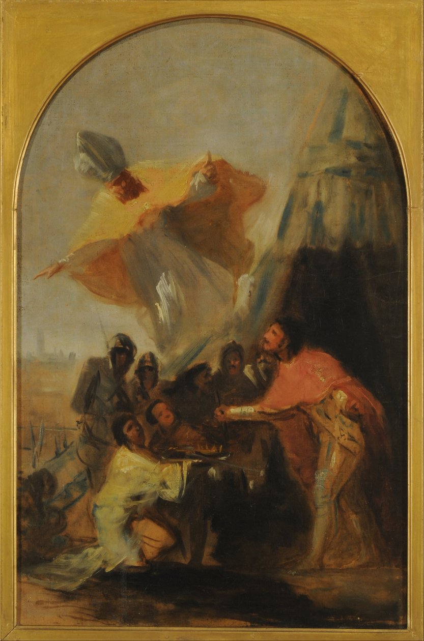 Aparição de Santo Isidoro ao Rei Fernando, o Santo, diante das muralhas de Sevilha de Francisco de Goya
