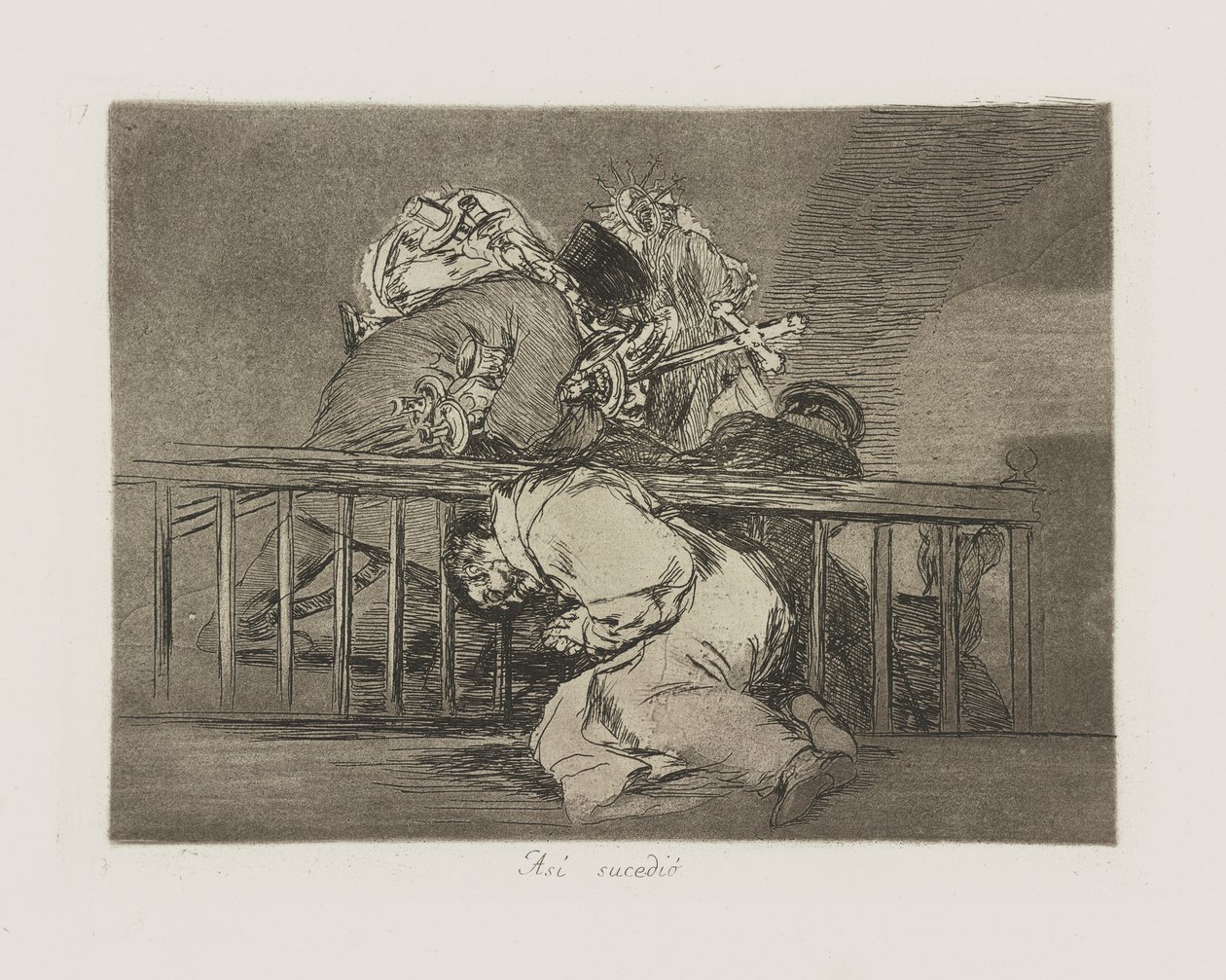 Como? sucedi?. (Foi assim que aconteceu.), Pl. 47 da série Los Desastres de la Guerra (os desastres da guerra) de Francisco de Goya