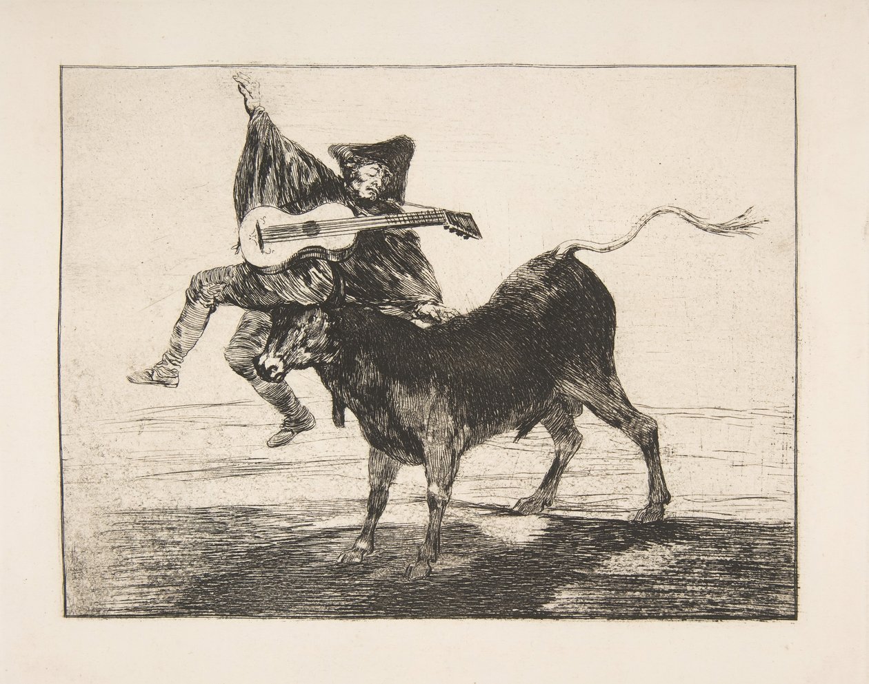 Entretenimento bárbaro Dibersão de Barbara, 1800-1804. de Francisco de Goya