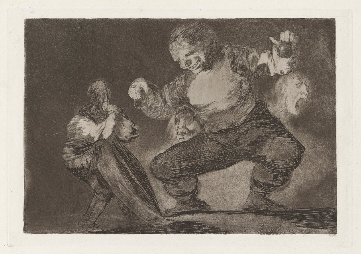 Bobalic?n (Simpleton), também conhecido como Tras el vicio viene el fornicio (After Vice Comes Fornication), da série Los disparates (Los proverbios) de Francisco de Goya
