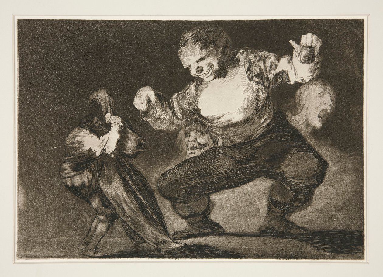 Bobalic?n (Simpleton), pl. 4 da série Los provérbios de Francisco de Goya