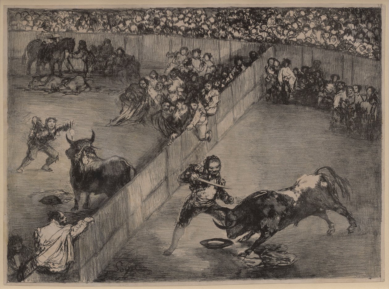 Tourada num Anel Dividido de Francisco de Goya
