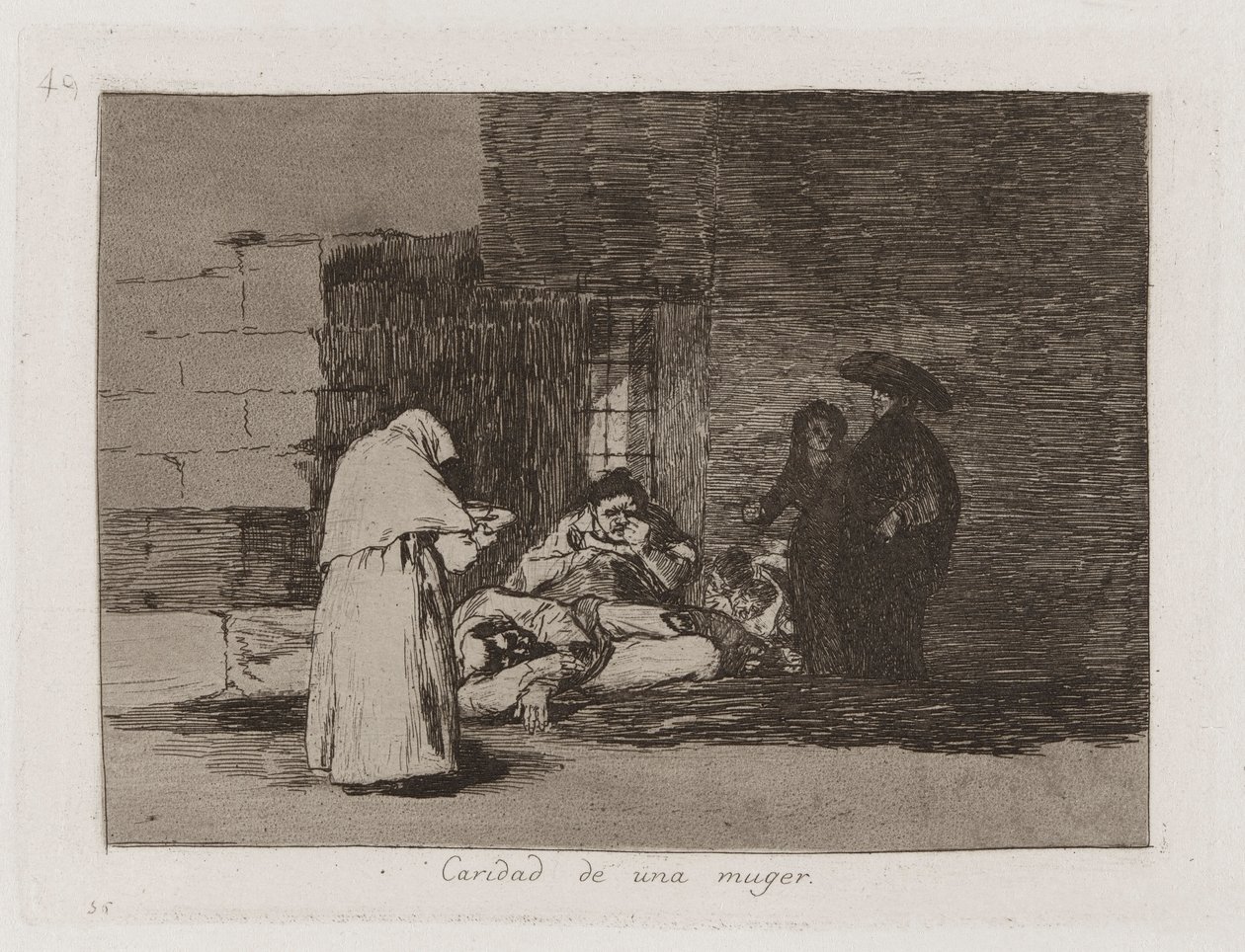 Caridade de uma mulher (Uma mulher de Francisco de Goya