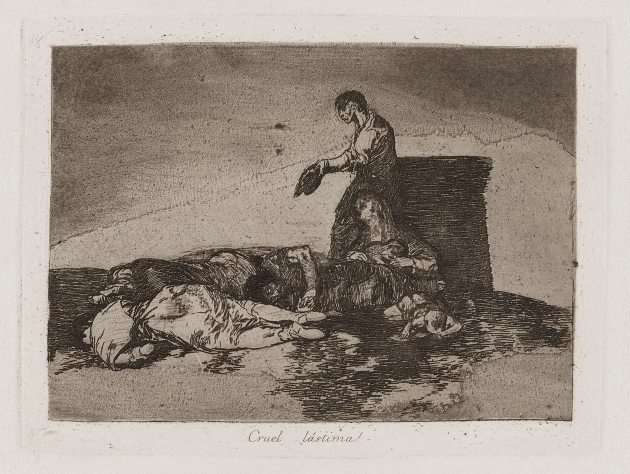 Pena cruel! (Cruel Tale of Woe!), Placa 48 de The Disasters of War de Francisco de Goya