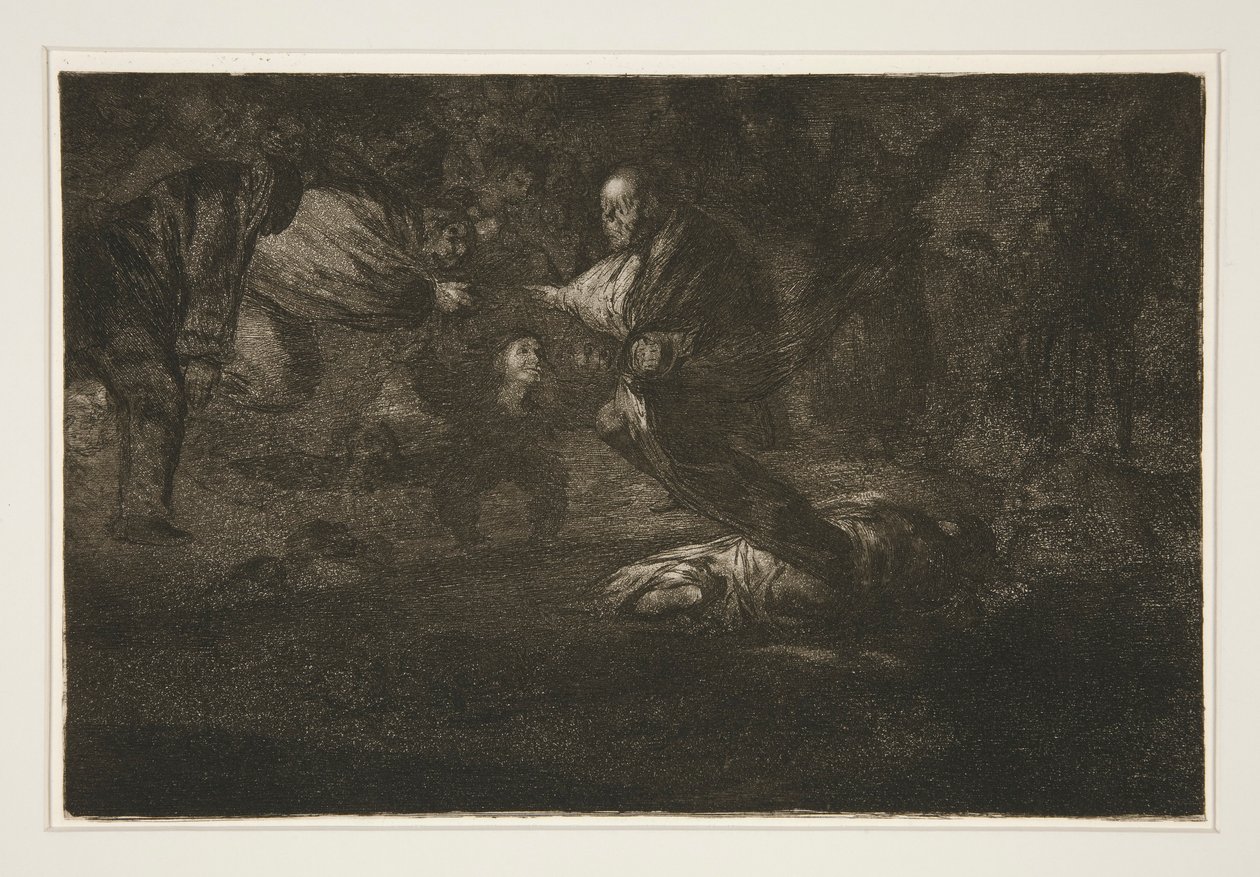 Deus os levanta e eles se unem (Deus os cria e eles se unem), pl. 18 da série Os Provérbios de Francisco de Goya
