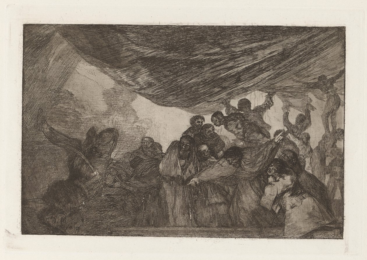 Disparate claro (Clear Folly), também conhecido como Sin recomendarse a Dios ni al diablo (Sem se recomendar a Deus ou ao Diabo), da série Los disparates (Los proverbios) de Francisco de Goya