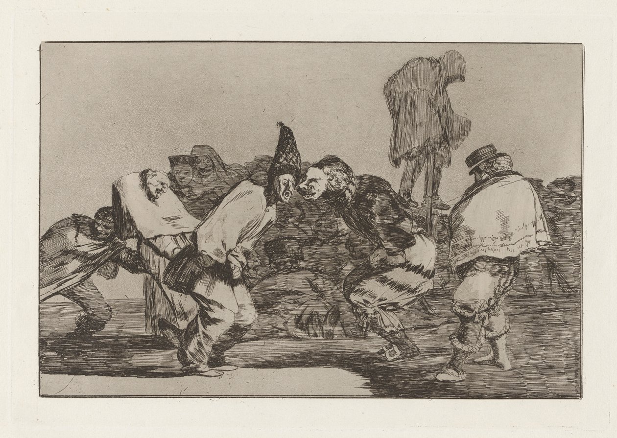 Disparate de carnabal, também conhecido como Alegrias antruejo, que ma?ana seras ceniza, da série Los disparates (Los proverbios) de Francisco de Goya