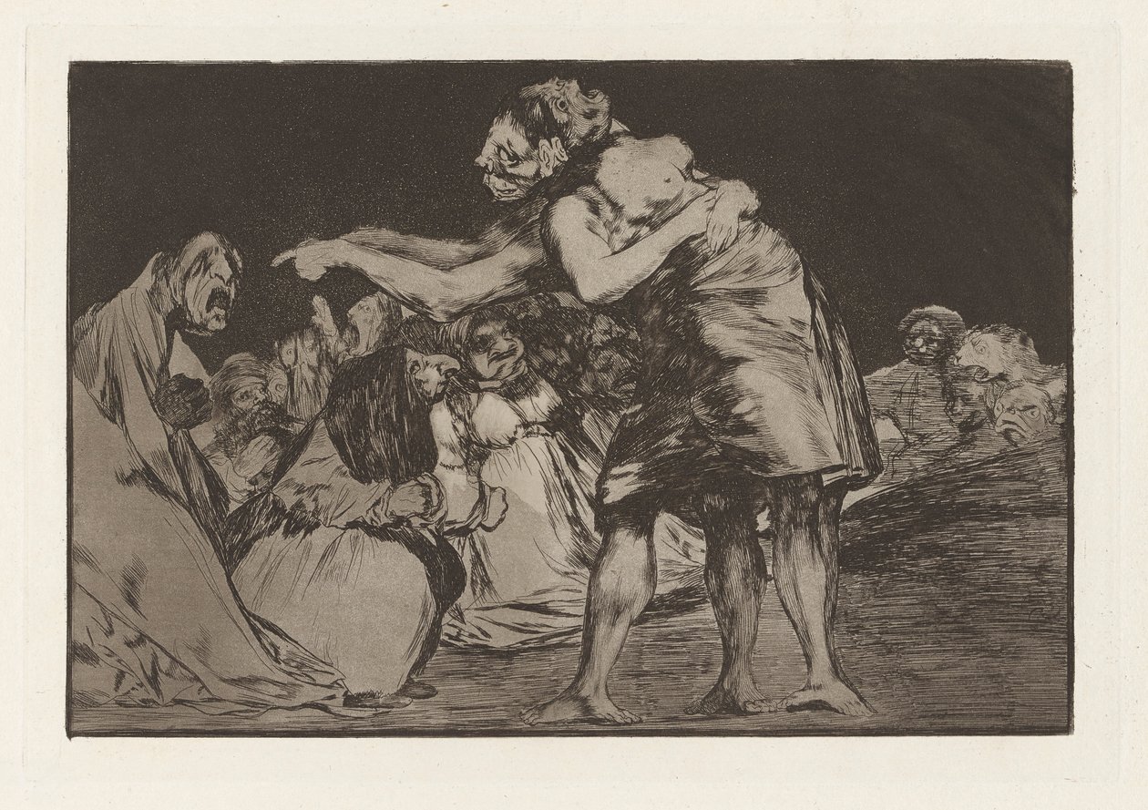 Desordenado (Disorderly Folly) ou Disparate matrimonial (Matrimonial Folly), também conhecido como La que mal marida nunca falta dizer (She Who Ill Wed Never Miss a Chance to Say So, da série Los disparates (Los proverbios) de Francisco de Goya