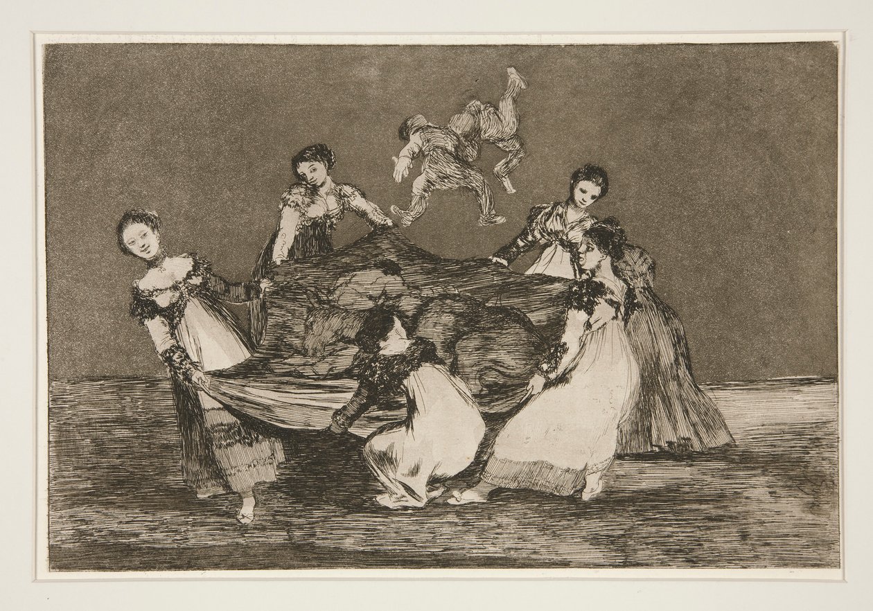 Disparate femenino (Feminine Folly), pl. 1 da série Los provérbios de Francisco de Goya