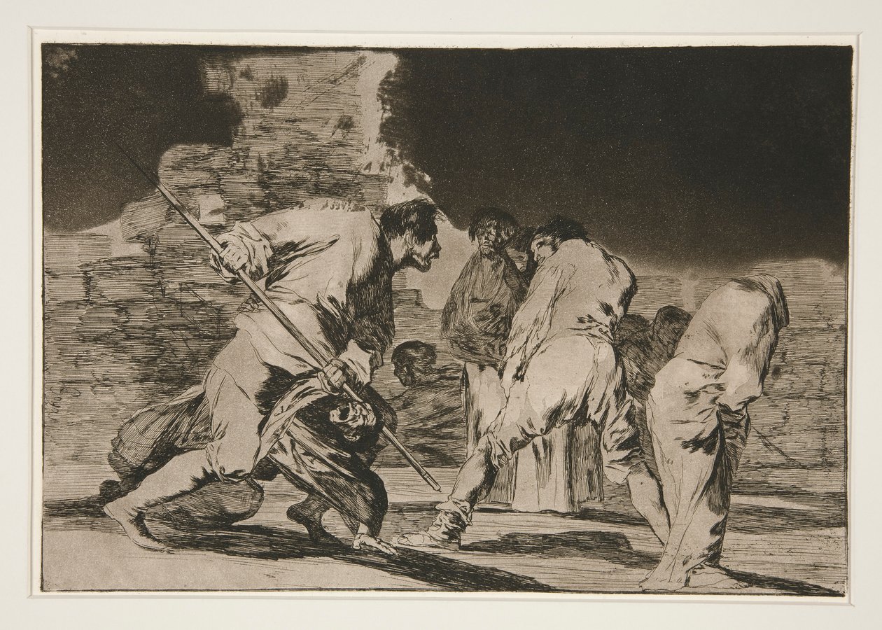 Disparate furioso (Furious Folly), pl. 6 da série Los proverbios de Francisco de Goya
