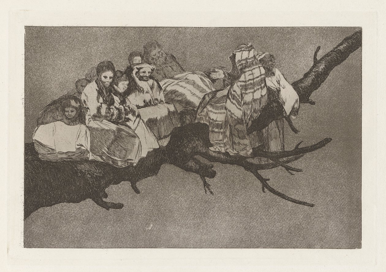Disparate ridiculo (Ridiculous Folly), também conhecido como Andarse por las ramas (To Go Among the Branches), da série Los disparates (Los proverbios) de Francisco de Goya