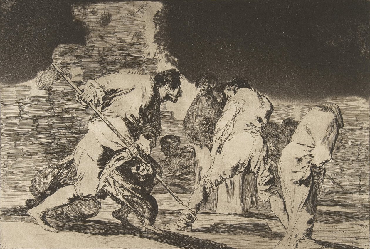 Disparates The Provérbios, ca. 1816-23 publicado em 1864. de Francisco de Goya