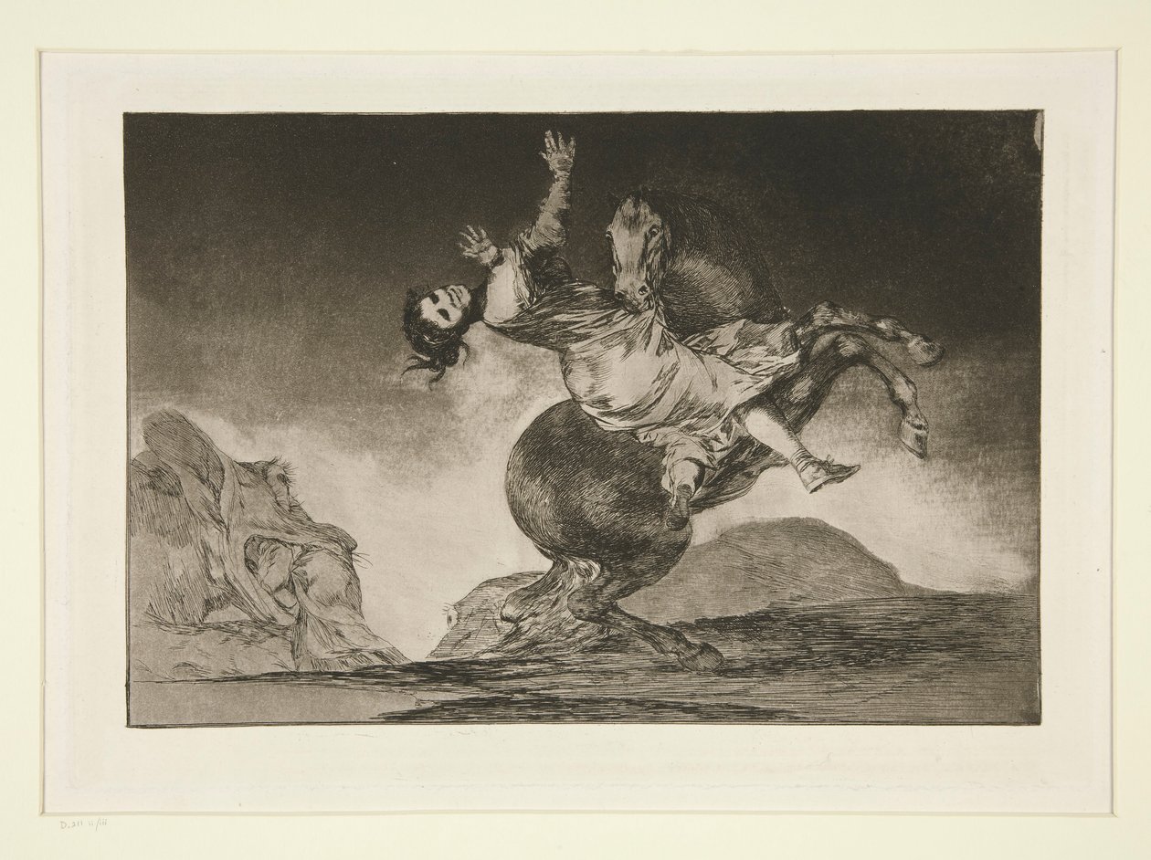 El caballo raptor (The Horse Abductor), pl. 10 da série Los proverbios de Francisco de Goya