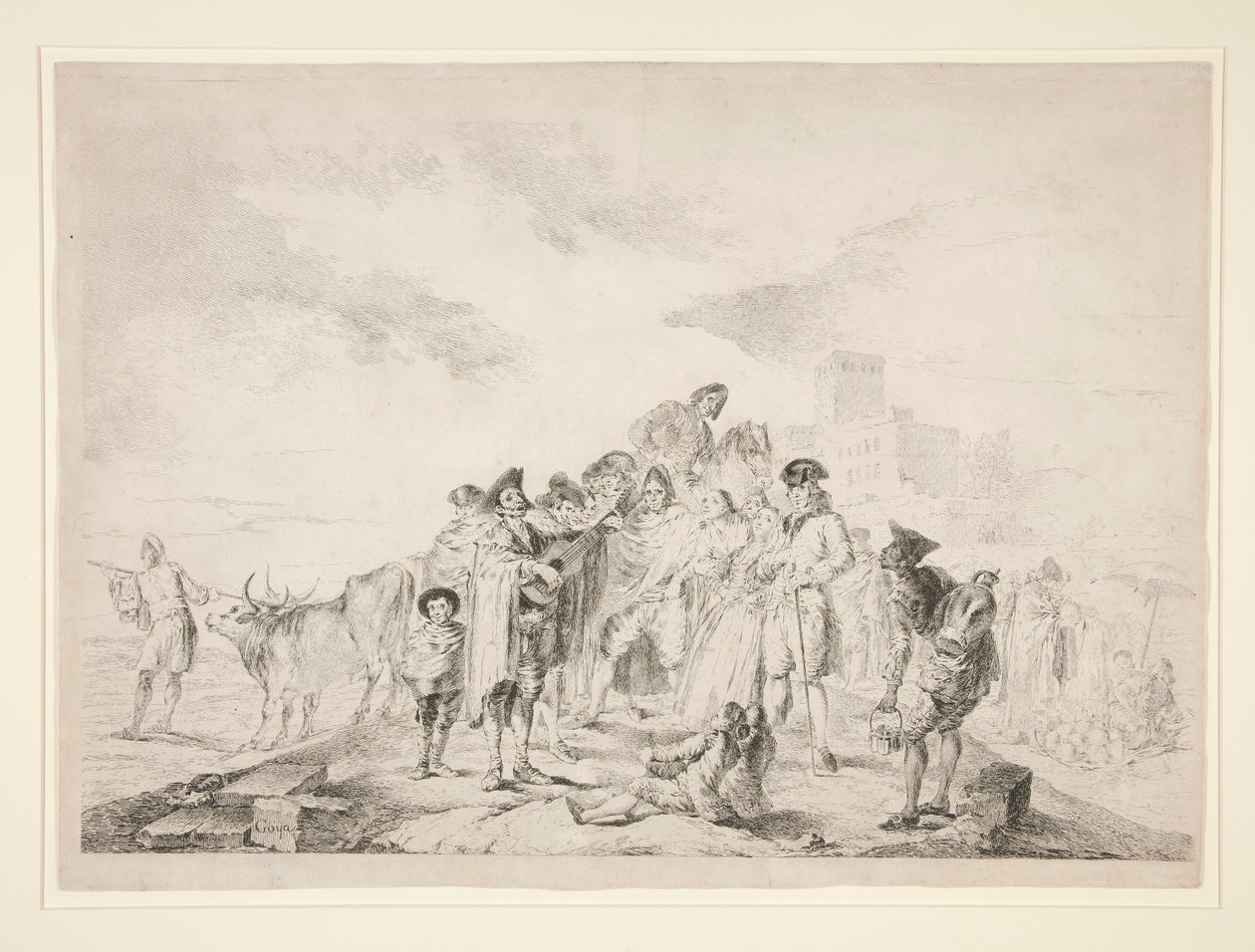 El ciego de la guitarra (O Guitarrista Cego) de Francisco de Goya