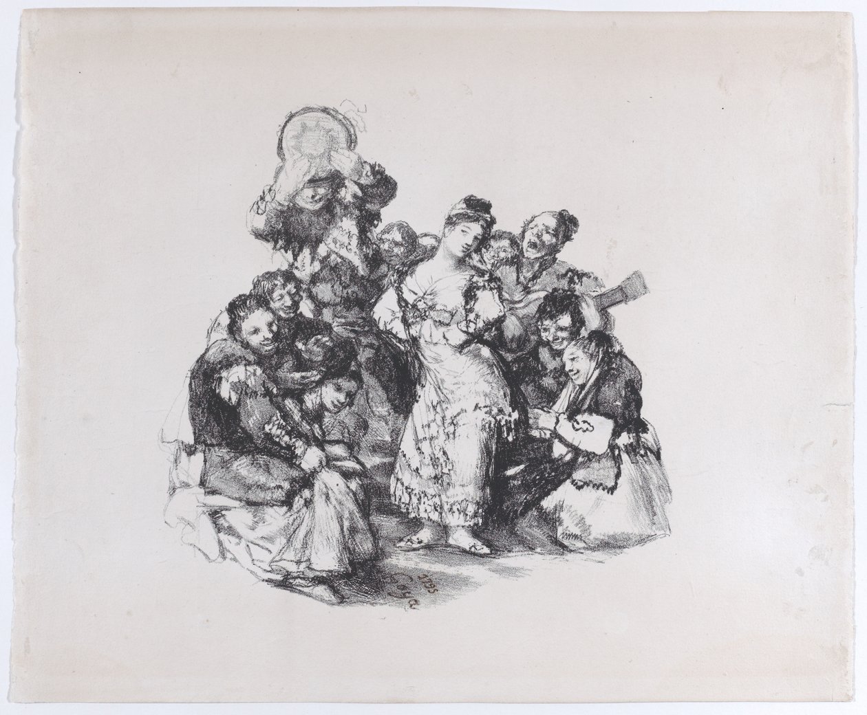 El vito A dança andaluza, ca. 1825-1826., c. 1825-1826. de Francisco de Goya