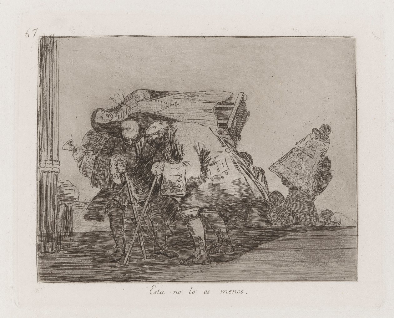 Isto não é menos assim, Placa 67 de The Disasters of War de Francisco de Goya