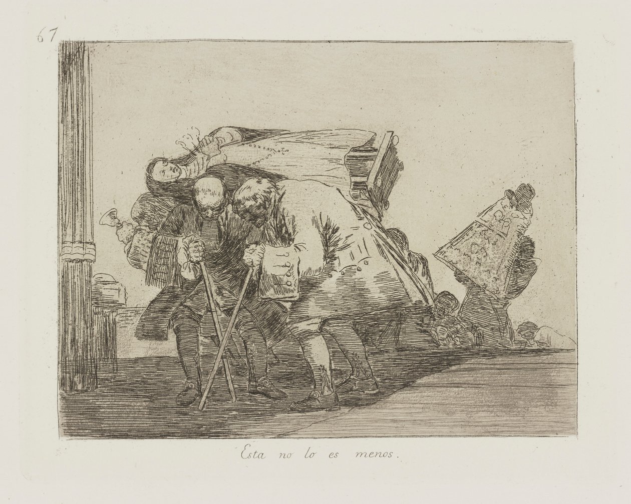 Esta no lo es menos. (Isto não é menos assim), pl. 67 da série Los desastres de la guerra (Os Desastres da Guerra) de Francisco de Goya