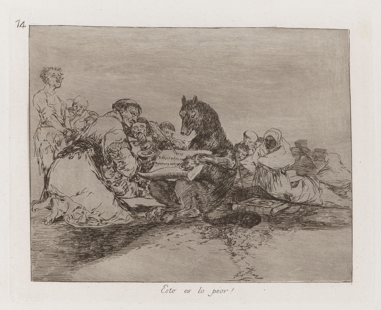 Esto es lo peor! (That Is the Worst of It!), Plate 74 from Los desastres de la guerra (The Disasters of War) de Francisco de Goya