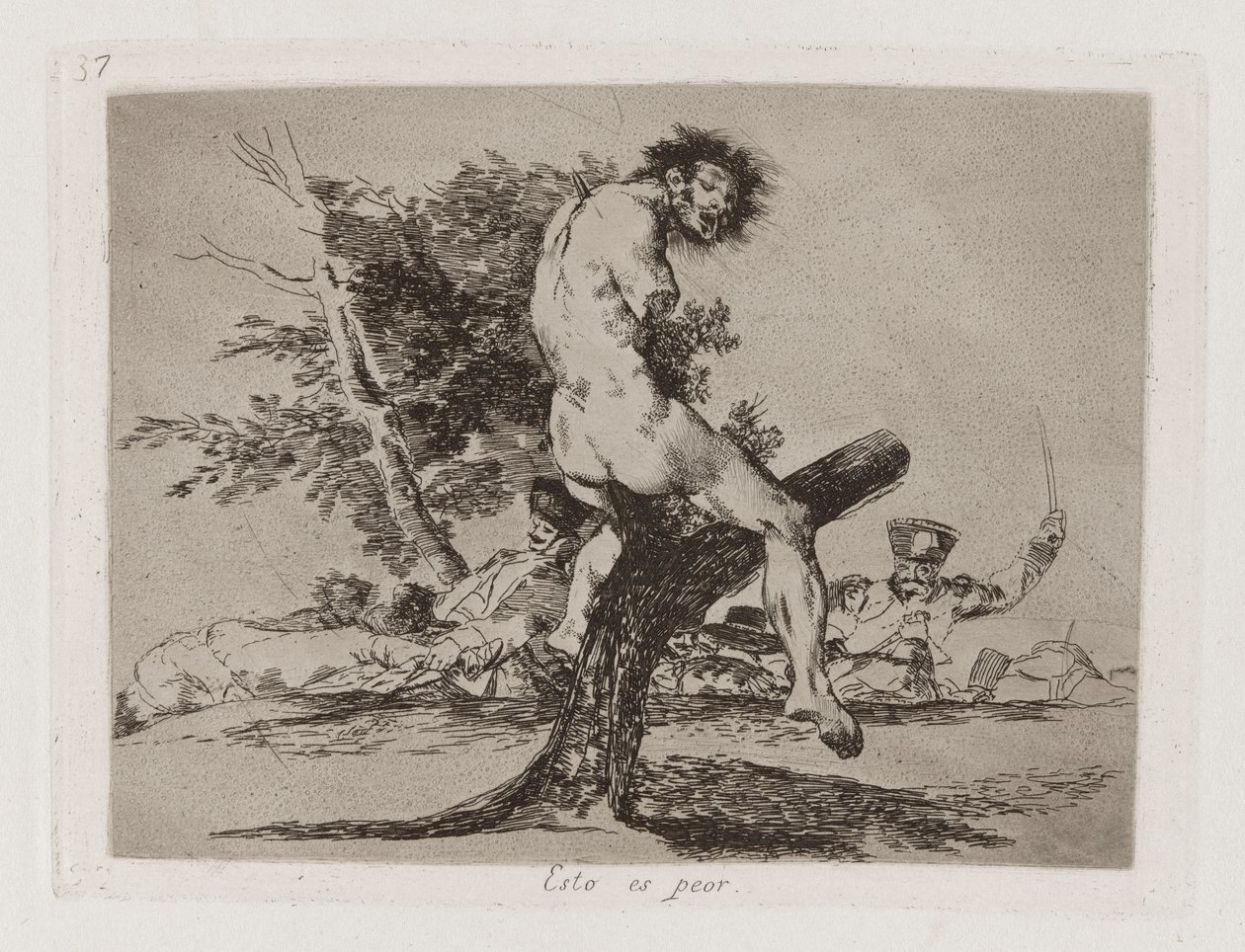 Isso é Pior, Placa 37 de Os Desastres da Guerra de Francisco de Goya