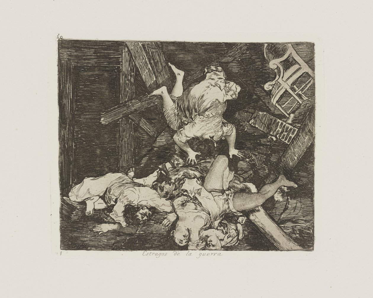 Devastação da guerra. (Ravages of War.), pl. 30 da série Os Desastres da Guerra de Francisco de Goya