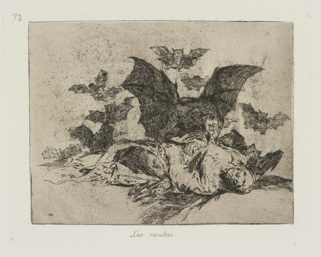 Las resultadoas. (As Consequências.), pl. 72 da série Los desastres de la guerra (Os Desastres da Guerra) de Francisco de Goya