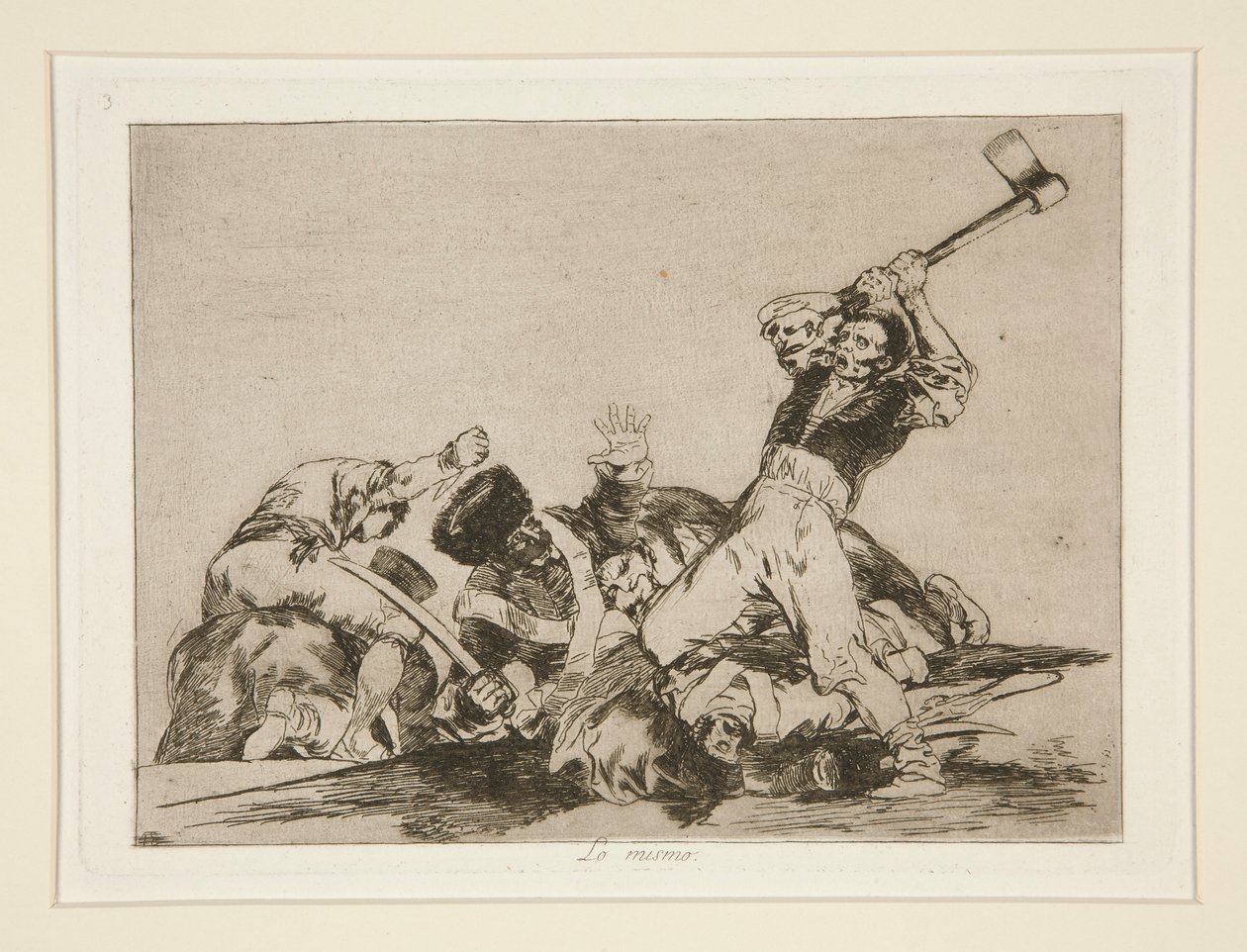 The Same (The Same), pl. 3 de The Disasters of War (Os Desastres da Guerra) de Francisco de Goya