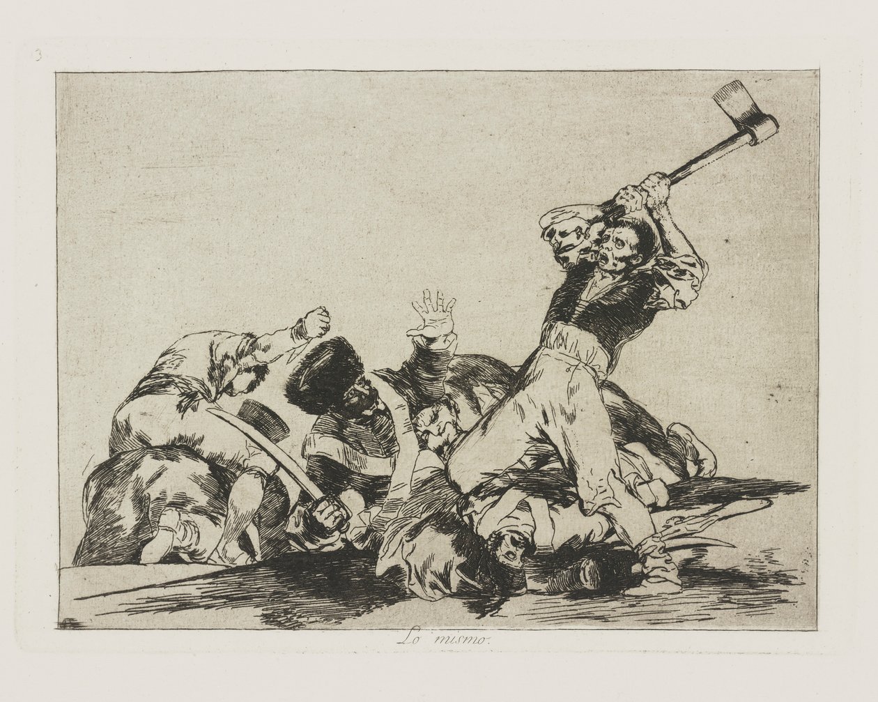 O mesmo (O Mesmo), pl. 3 da série Os Desastres da Guerra de Francisco de Goya