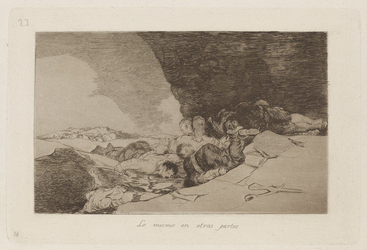 The Same Elsewhere, Placa 23 de The Disasters of War de Francisco de Goya