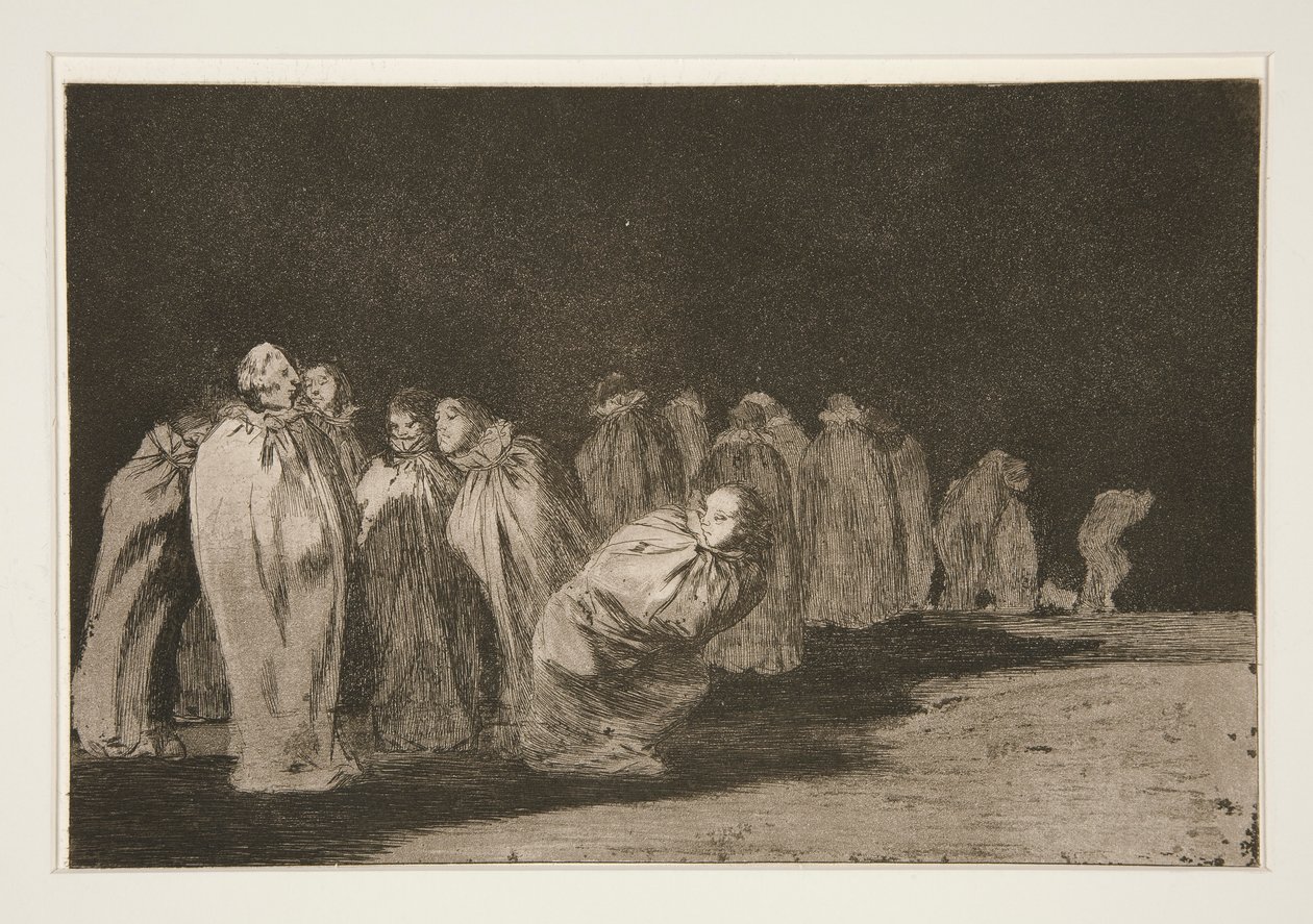 The Encased (The Men in Sacks), pl. 8 da série Os Provérbios de Francisco de Goya