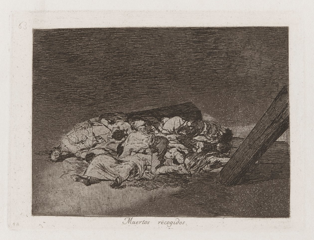 Colheita dos Mortos, Placa 63 de Os Desastres da Guerra de Francisco de Goya