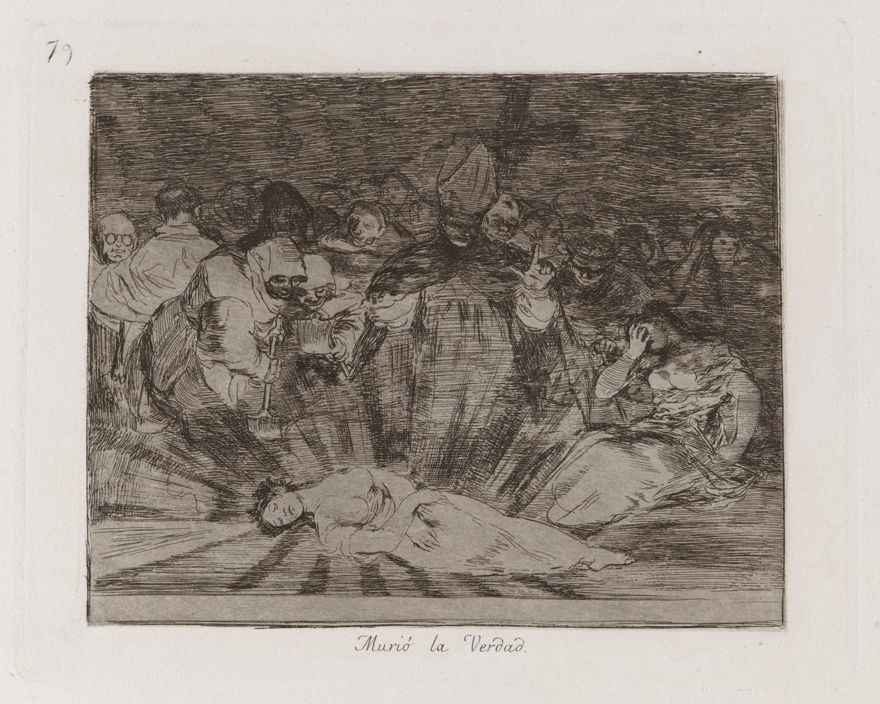 morreu? A Verdade Morreu, Placa 79 de Os Desastres da Guerra de Francisco de Goya