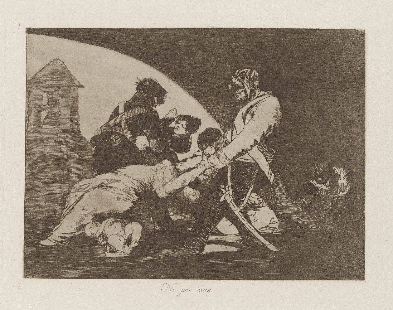 Nem Estes, pl. 11 da série Os Desastres da Guerra de Francisco de Goya