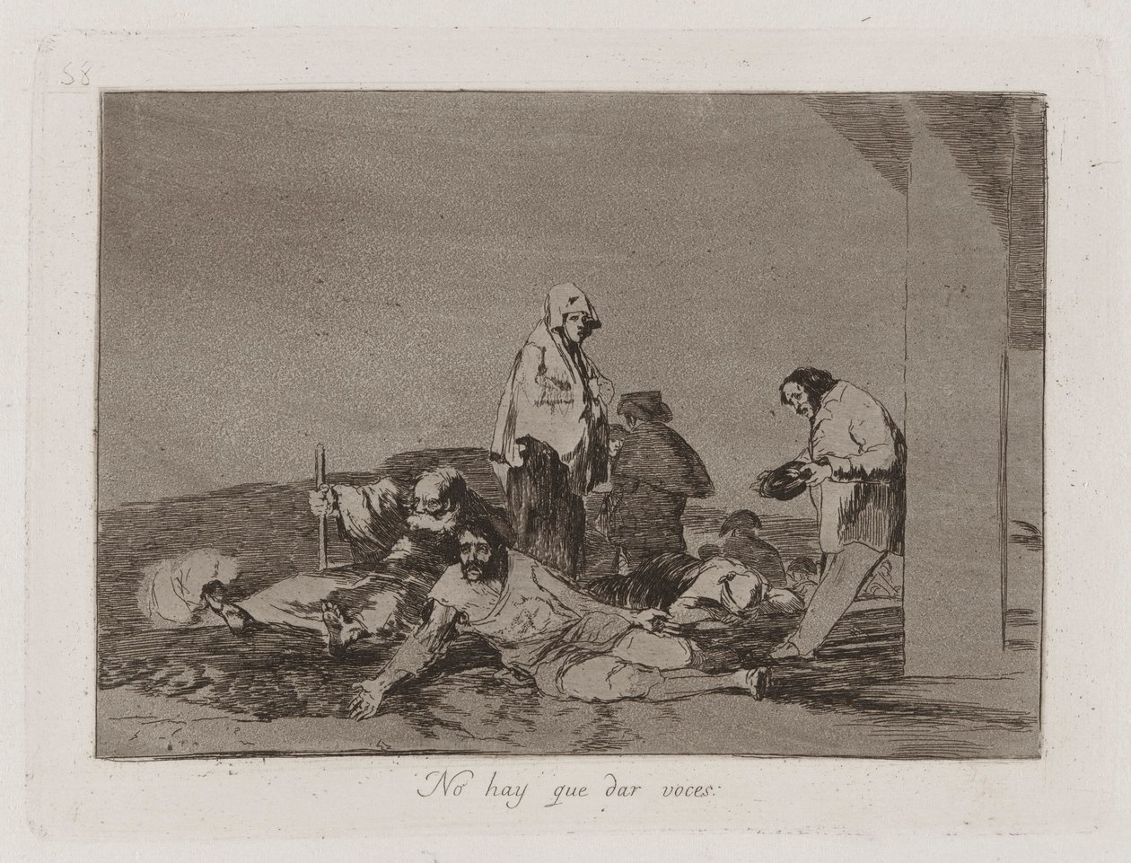 Não há necessidade de dar vozes (é de Francisco de Goya